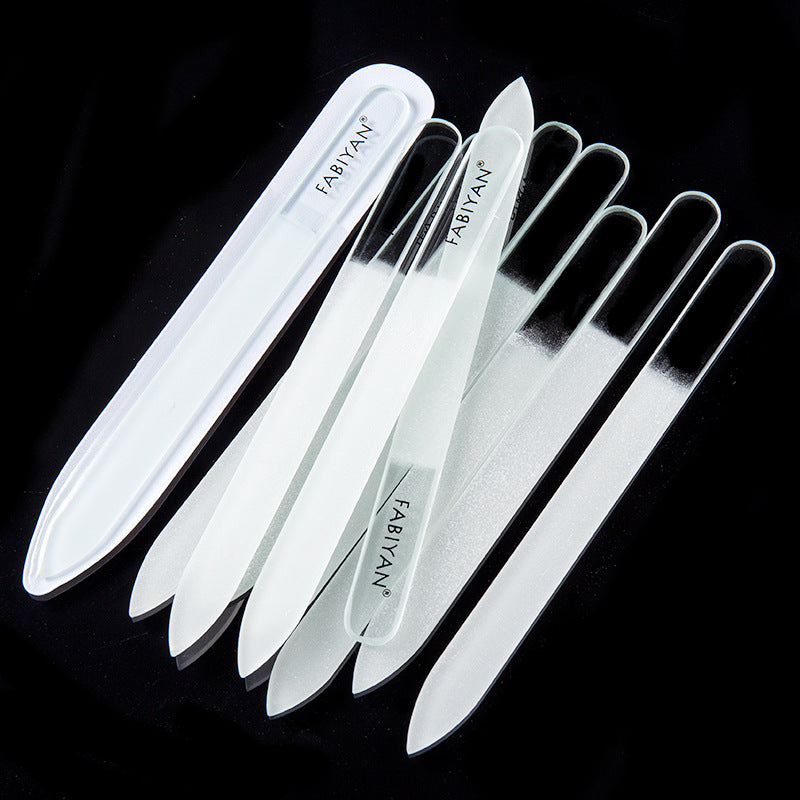 Ensemble d'outils pour polir, frotter, poncer et poncer les ongles en verre cristal