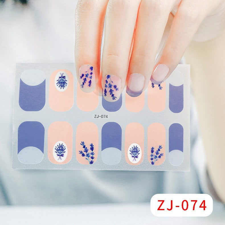 Gel Fresh Waterproof Durable Patch Removable Nail Stickers