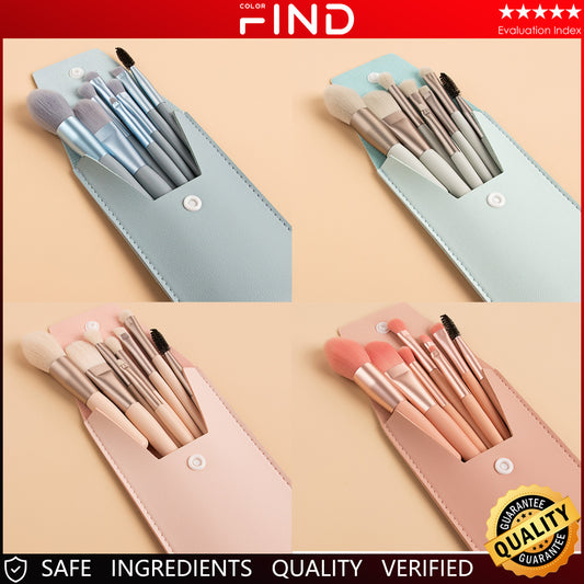 Macaron Brush Color Series Suit Portable Travel Makeup Brushes Accessories