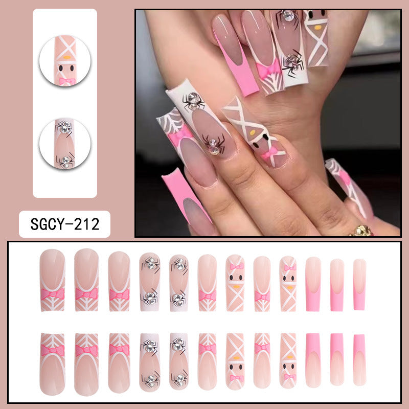 Style de pointe longue Porter des pointes chaudes Nail Art