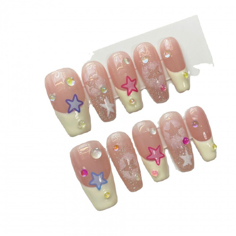 Handmade Cute Finished Beauty Wearable Gentle Nail Stickers