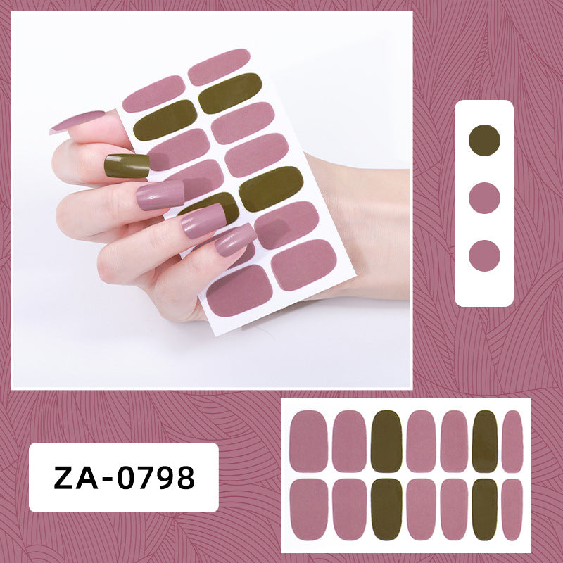 Full Oil Film Hand Manicure Implement Nail Stickers