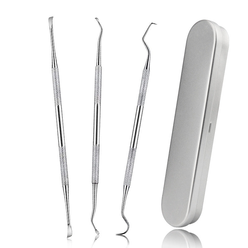 Steel Dental Tools Pieces Suit Portable Makeup Accessories