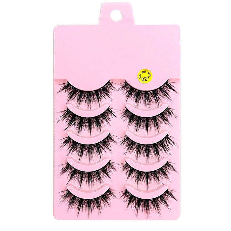 Stage Wear Eyelashes Thickening Lengthen Cross False Lashes