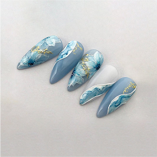 Gilding Series Adhesive Decals Words Patch Nail Stickers