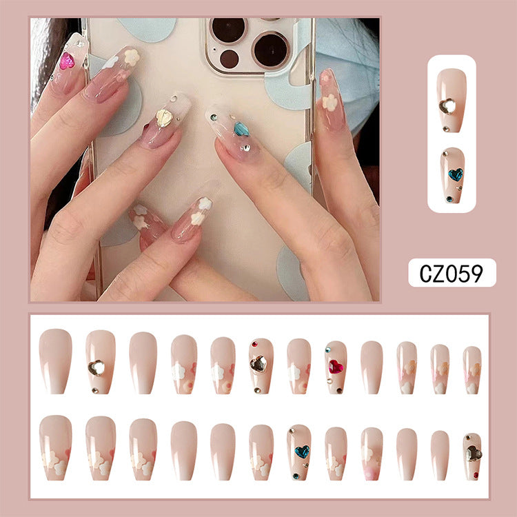 Pièce de beauté longue et faite à la main en forme de papillon pour nail art