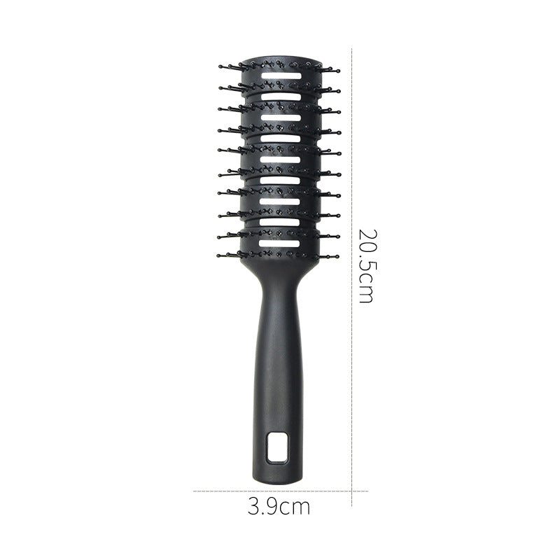 Brosses et peignes à cheveux lisses à gros dos et dents fines pour hommes