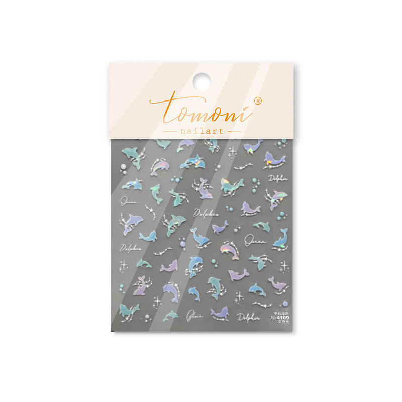 Shell Light Cute Fantasy Water Bubble Nail Stickers