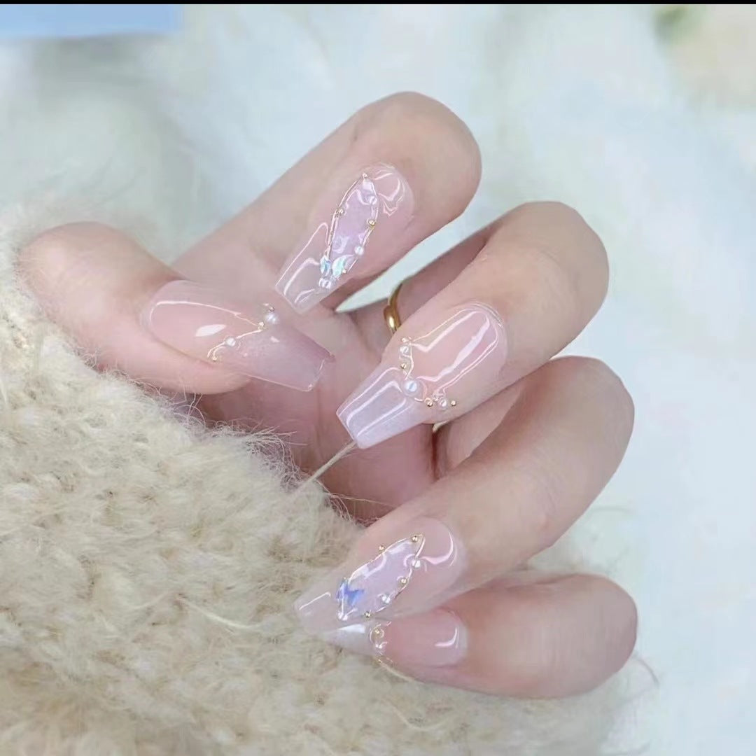 Manucure faite à la main Summer Dream Fairy Wear Advanced Cat Nail Art