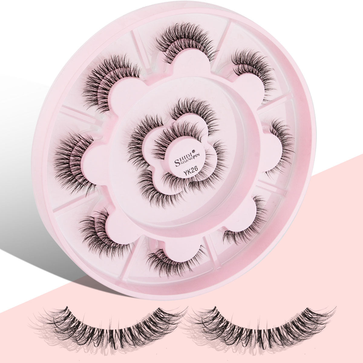 Natural Thick Exaggerated Sheer Root Tail False Lashes