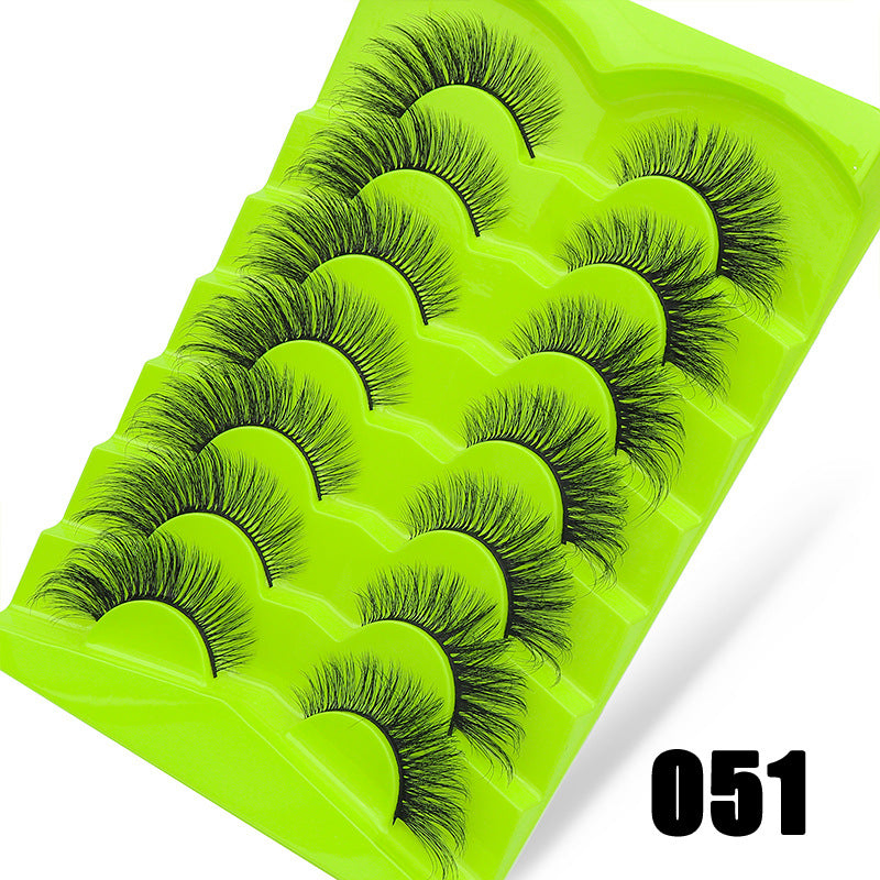 Large Capacity Pairs Of Green Fox Series False Lashes