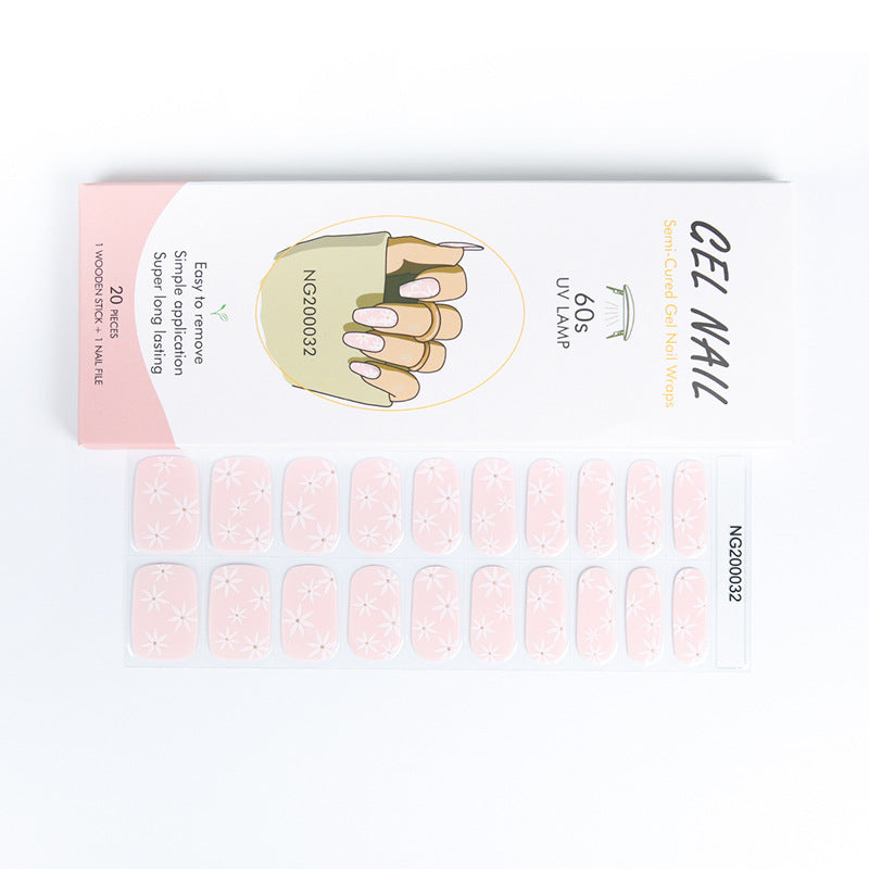 Gel Finger Therapy Light Uv Half Nail Stickers