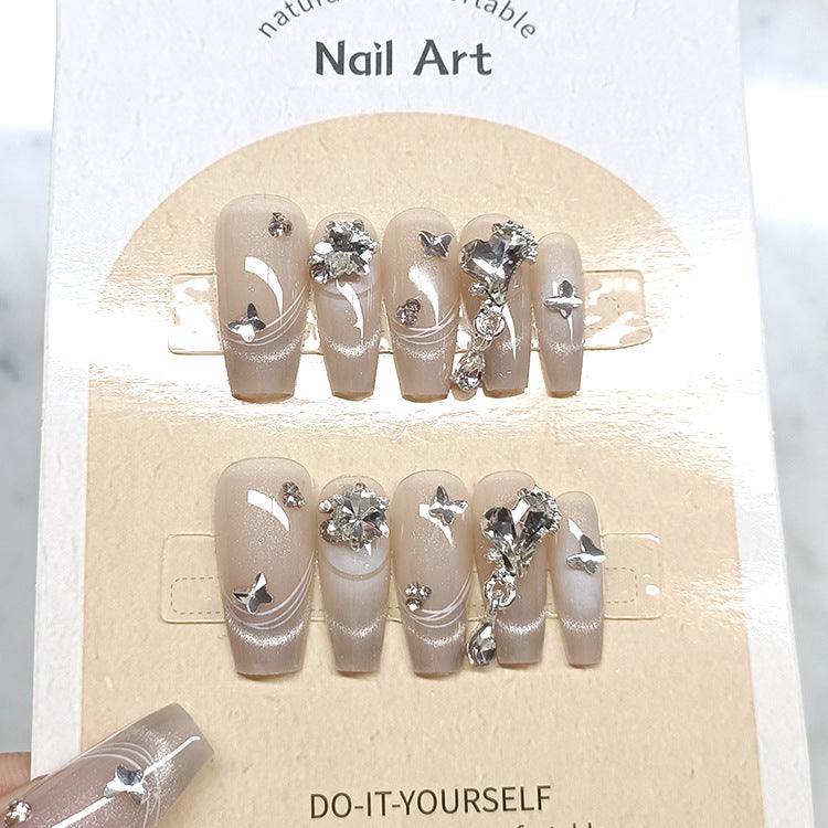 Patch UV Crystal Cat's Nail Art Split Code en dix pièces