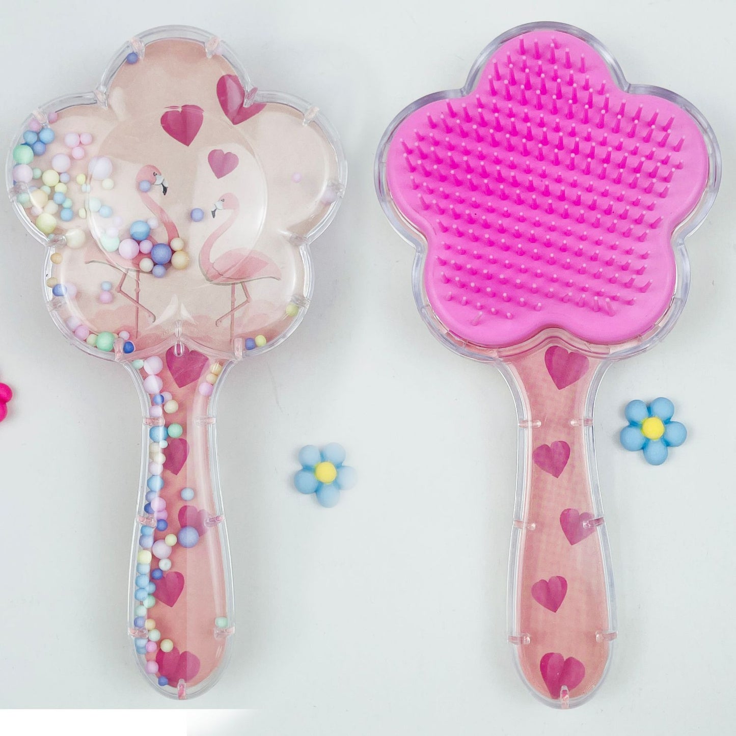 Brosses et peignes à cheveux de massage lisses en forme de fleur avec coussin gonflable