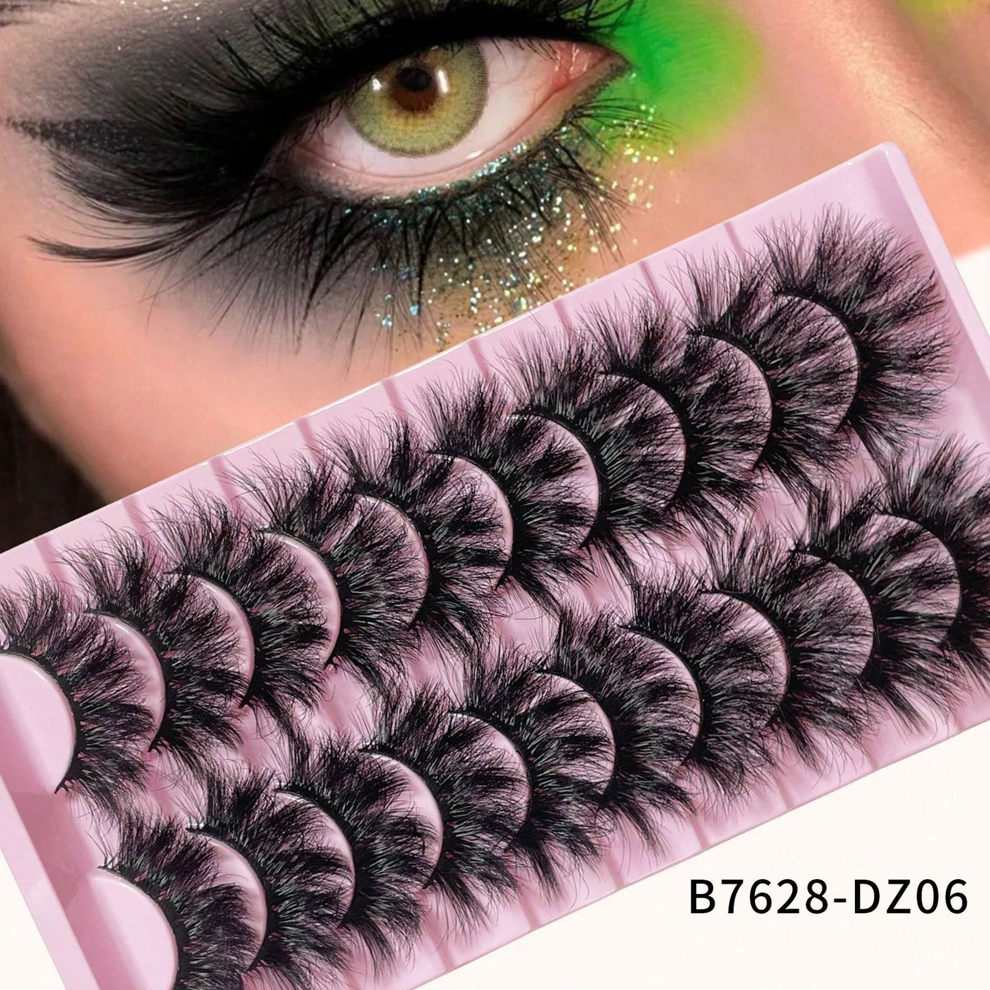 Artificial Mink Simulation One-piece Curling Exaggerated Thick False Lashes