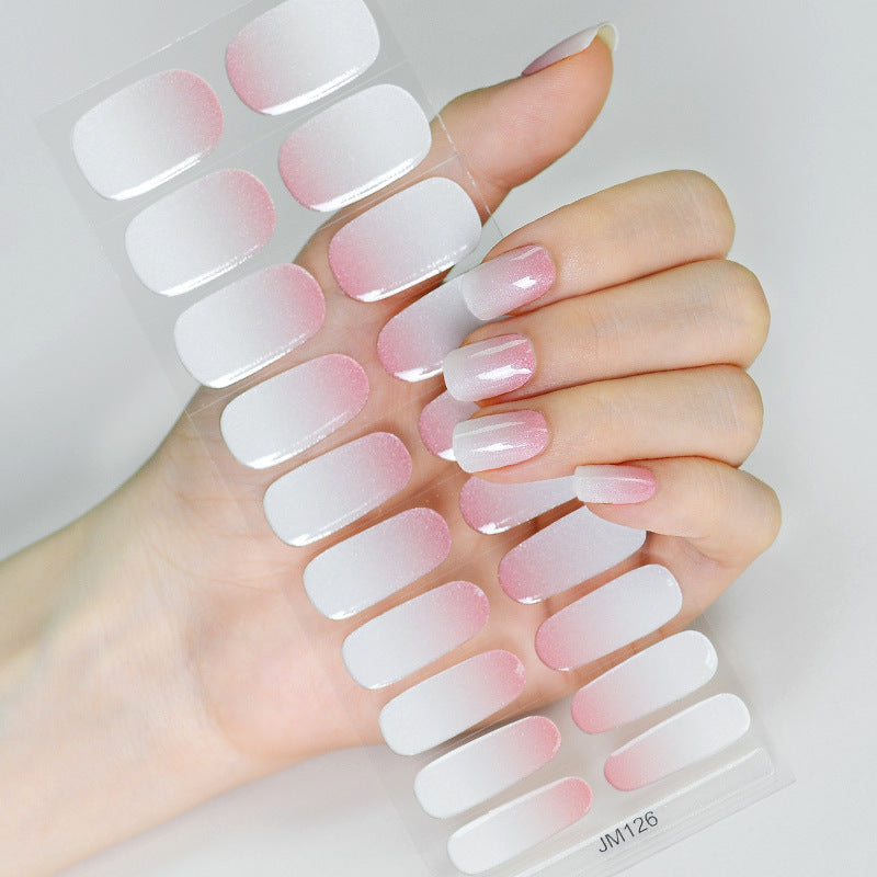 Solid Color Second Generation Flash Uv Nail Stickers