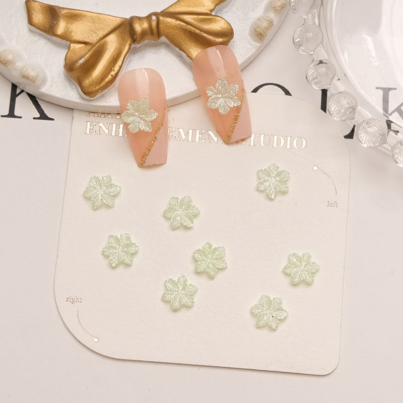 Mermaid Small Snowflake Ornament Handmade Resin Nail Care Nail Art