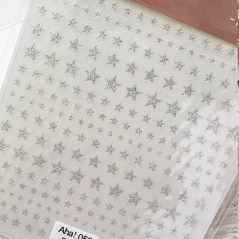 Manicure Adhesive Backing Bow Asterism Back Nail Stickers