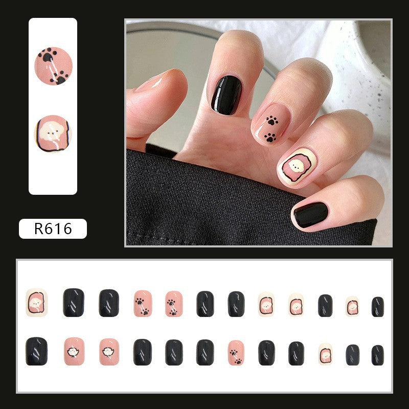 Faux ongles à coller avec de la colle à ongles portable Nail Art