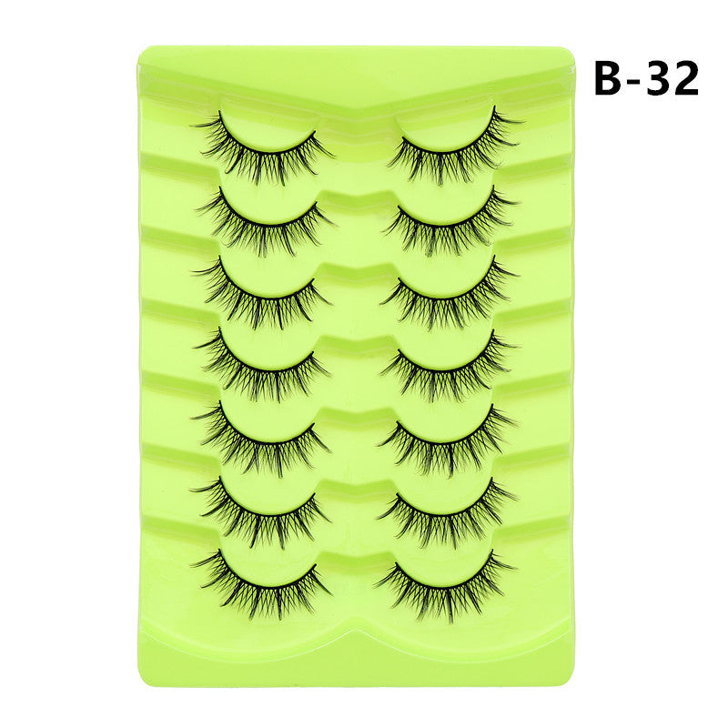 Double Pairs Of Eyelashes Whole Piece False Lashes