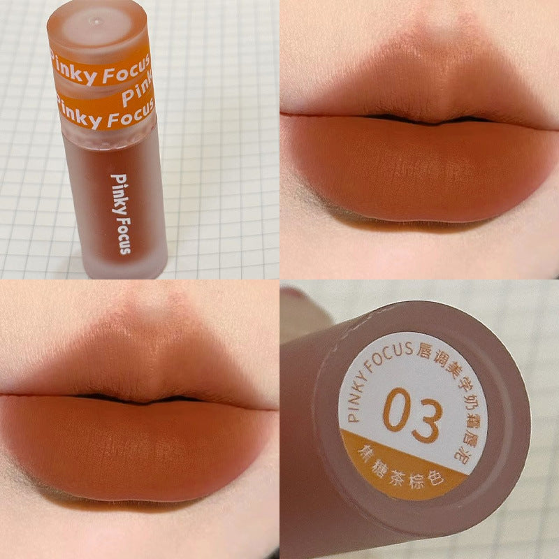 Gloss à lèvres Veet Milk Cream Mud Color Lacquer pour femme