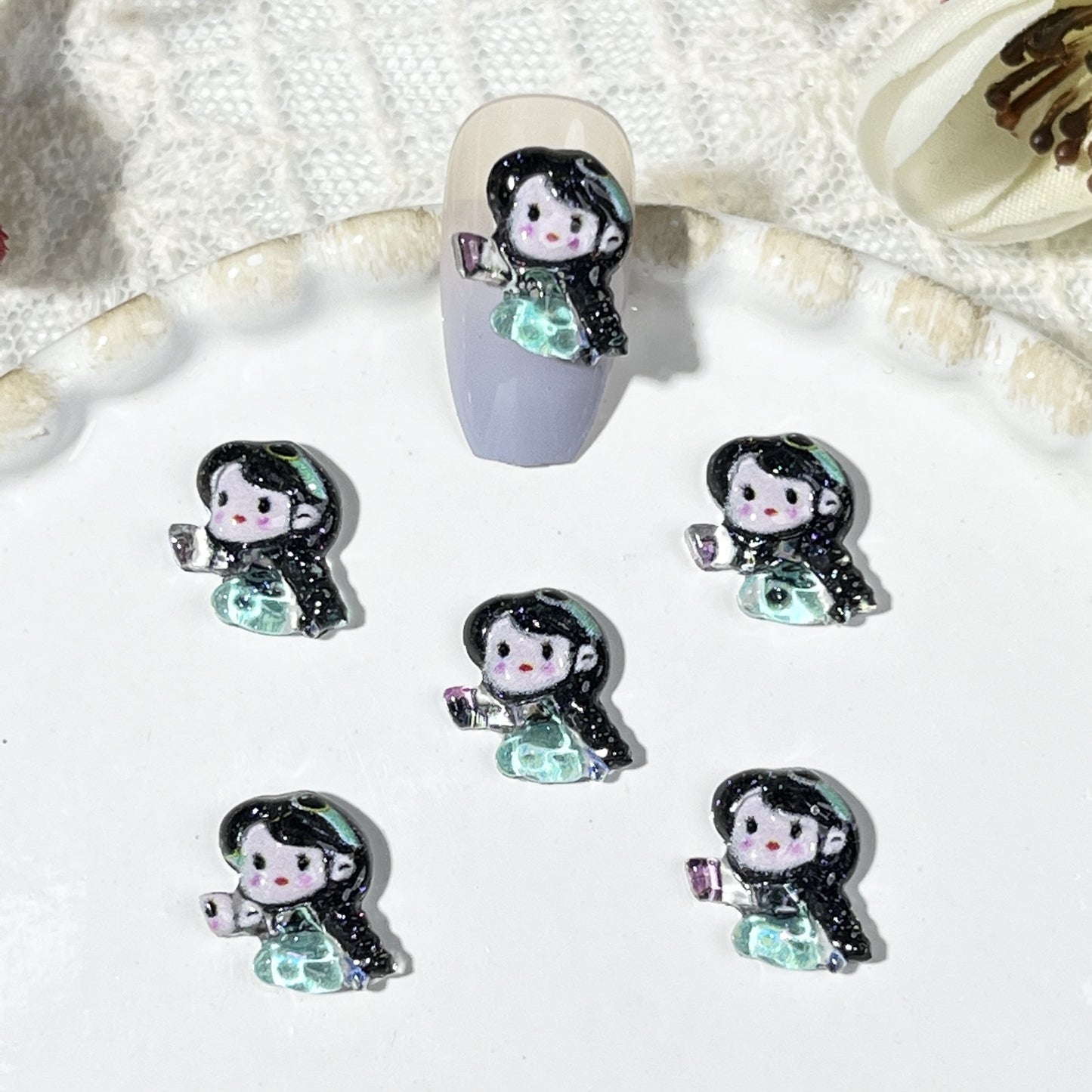 Icy Cute Princess Elsa Resin Hairpin Nail Care Nail Art