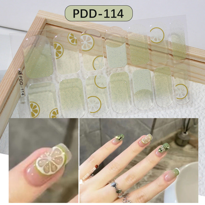 Love Waterproof Durable Applique Finished Patch Nail Art