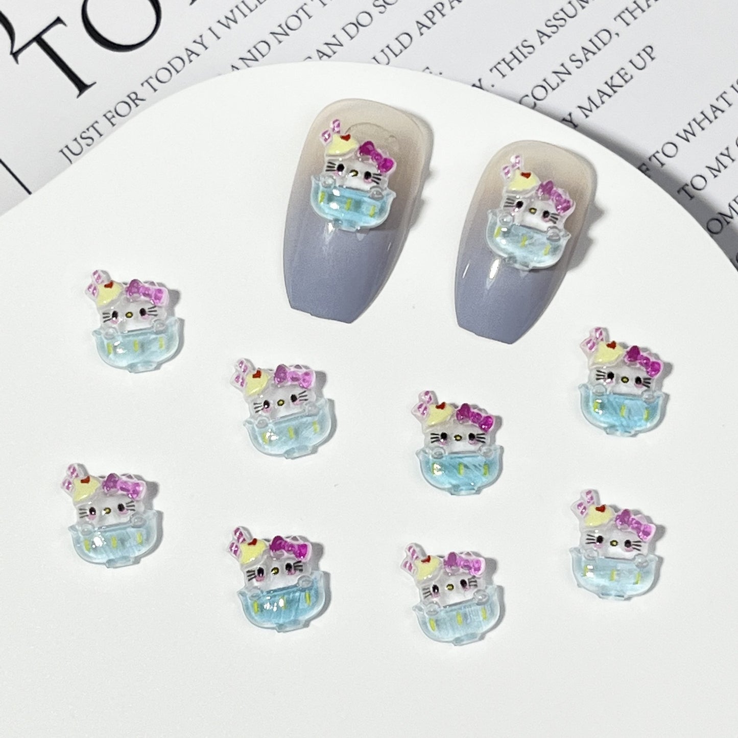 Ice Cream Cartoon Ornament Summer Cone Nail Care Nail Art