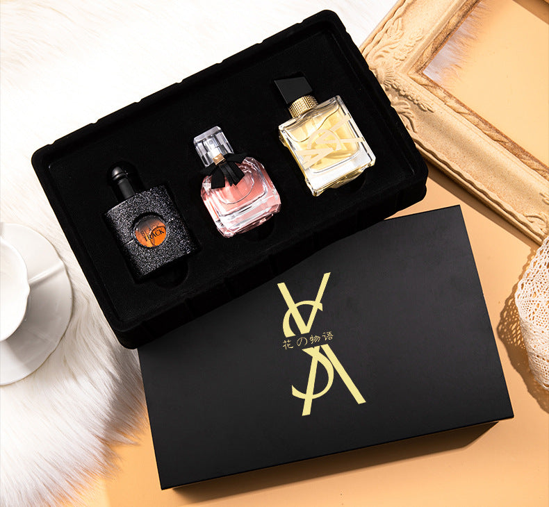 Coffret Cadeau Parfum Fleuri Mots Femme &amp; Homme Parfums Noirs Femme