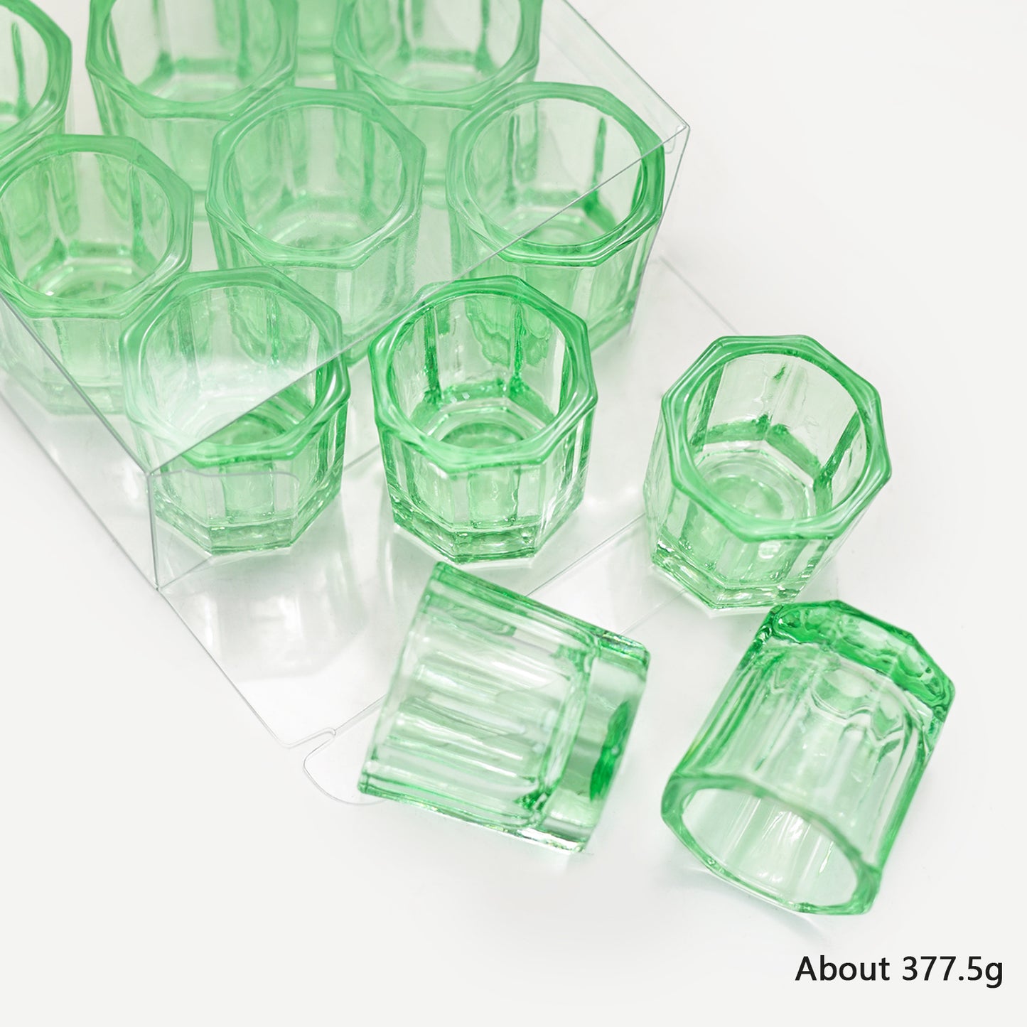 Ensemble d'outils pour ongles transparents pour verres en cristal et verres de nettoyage sans couvercle