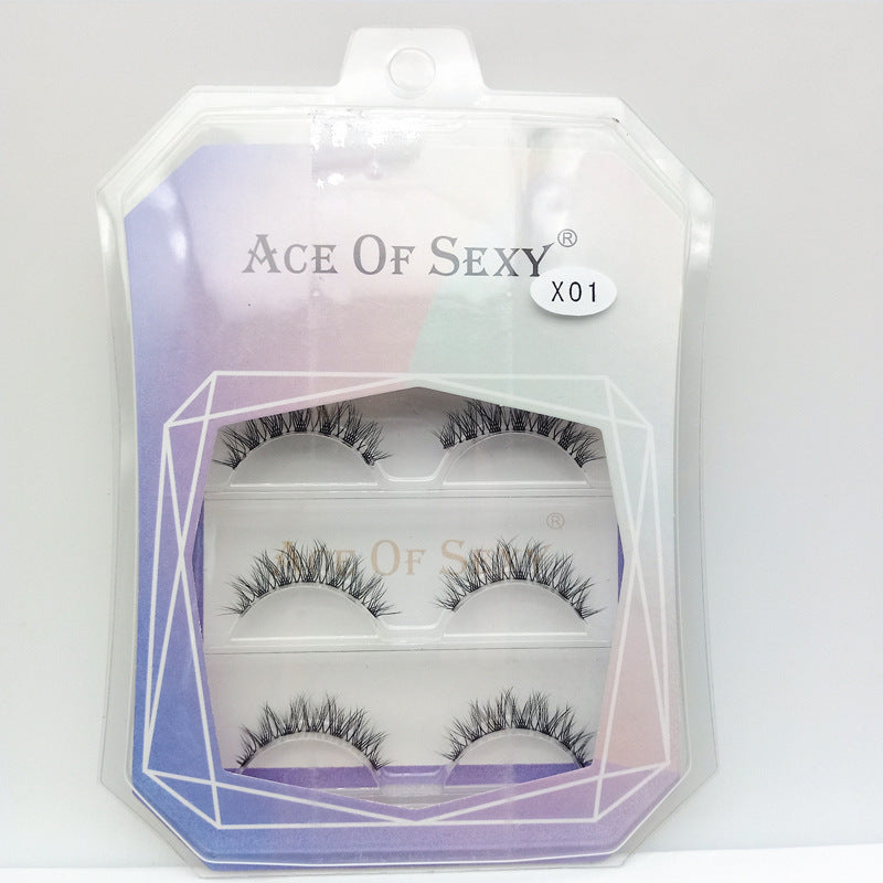 Natural Curling Woven Light Fine Stem False Lashes