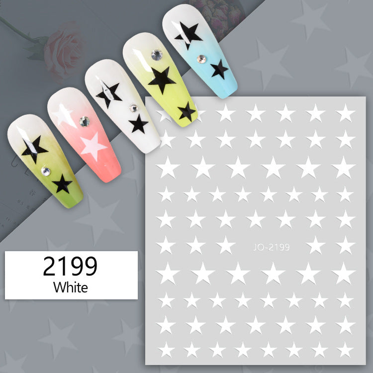 Five-pointed Star Colors Decals Wear Ornament Nail Stickers