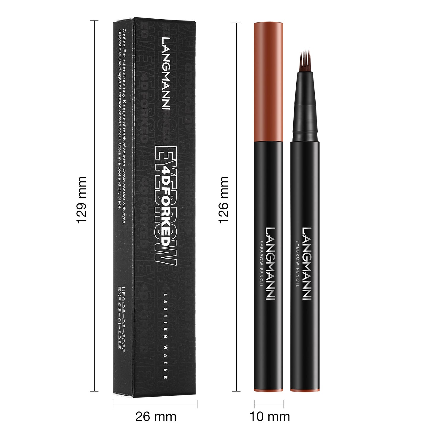 Three-color Eyebrow Pencil Three-dimensional Natural Not Eye Makeup Accessories