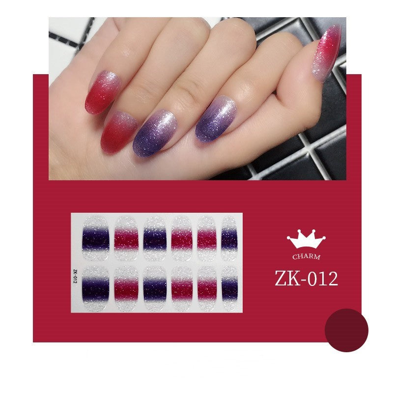 Finger Full Oil Film Manicure Implement Nail Stickers