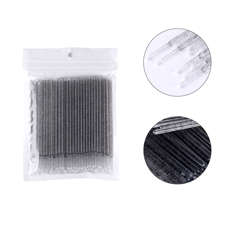 Crystal Cotton Swab Tattoo Embroidery Eyebrow False Lashes