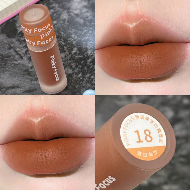 Gloss à lèvres Veet Milk Cream Mud Color Lacquer pour femme