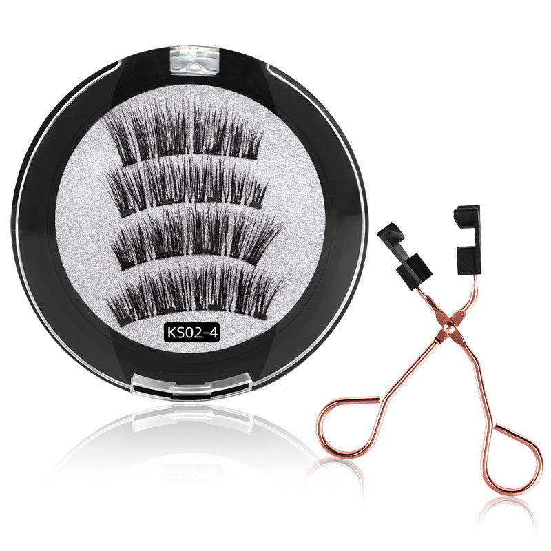 Quantum Eyelash Curler Four Magnetic Eyelashes False Lashes