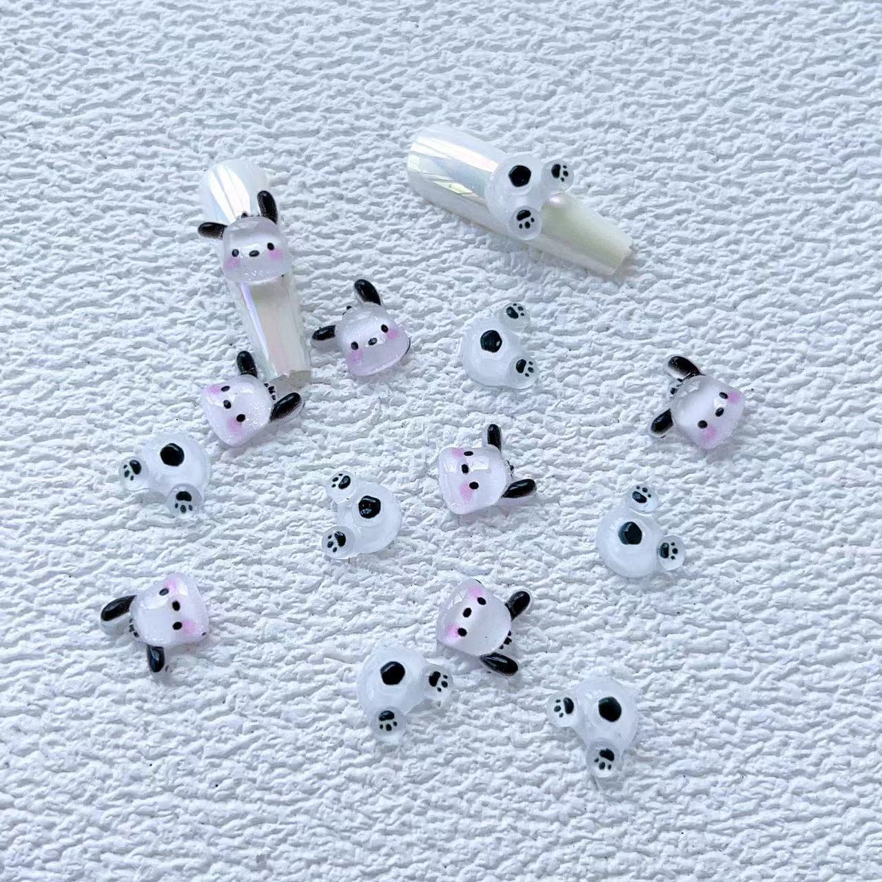 Cartoon Ornament Resin Icy Pacha Dog Nail Care Nail Art