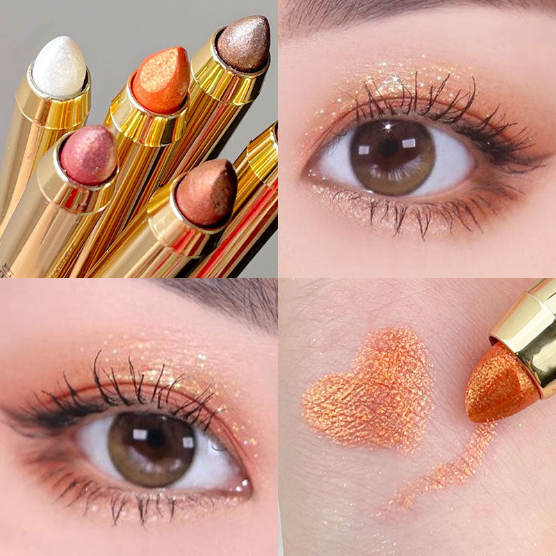 Pen Pearlescent Thin Glittering Repair Brightening Double-headed Eyeliner