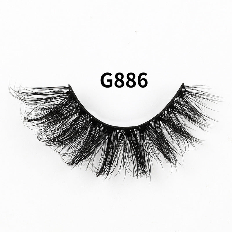 Russian Eyelashes Curling Large Curl Volume Pairs Natural False Lashes