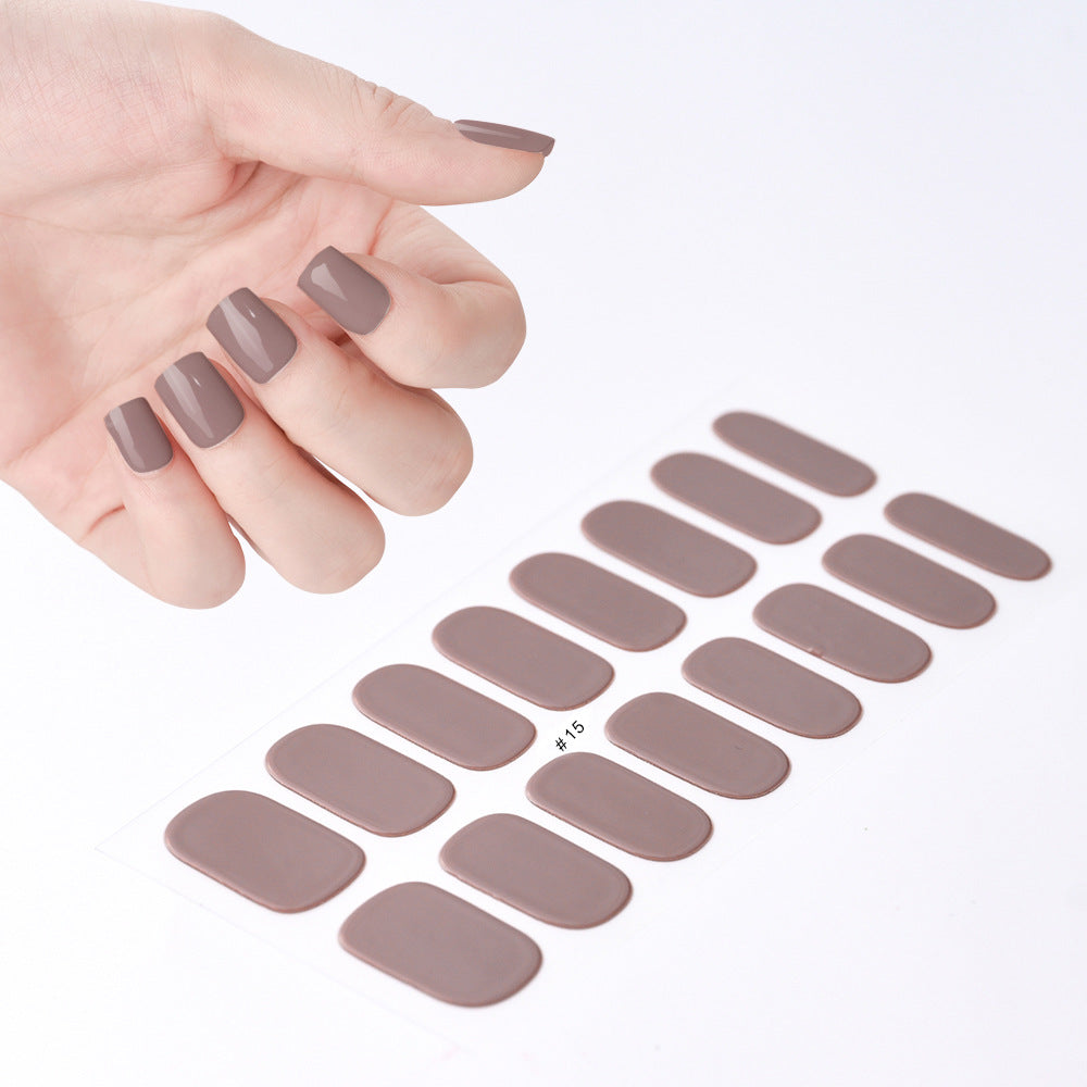 Gel Uv Beauty Full Paste Waterproof Nail Stickers