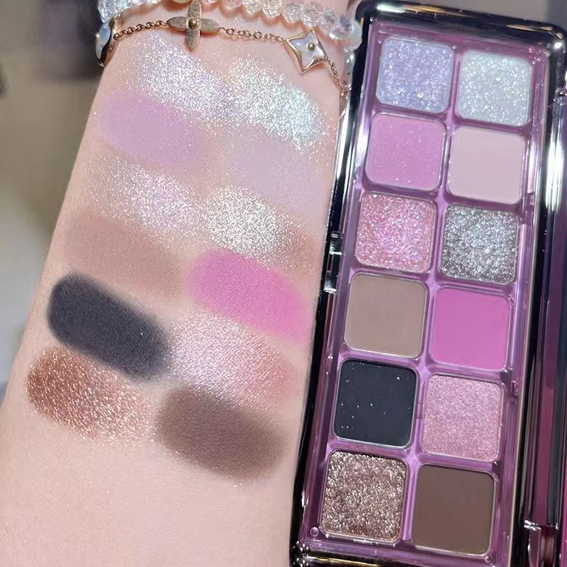 Plate Color Shadow Shimmer Matte Cold Eyeshadow