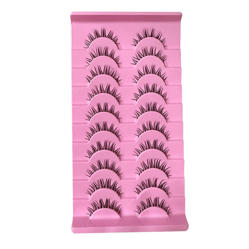 Pair Of Single Line Fish Thin Stem False Lashes