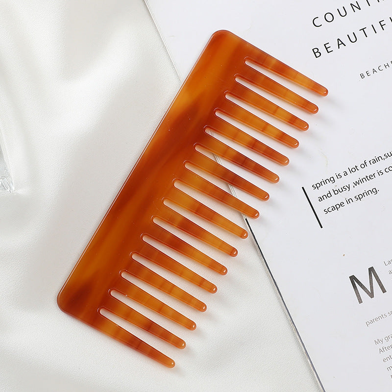 Brosses et peignes à cheveux rectangulaires exquis en feuille d'acétate de cellulose tendance