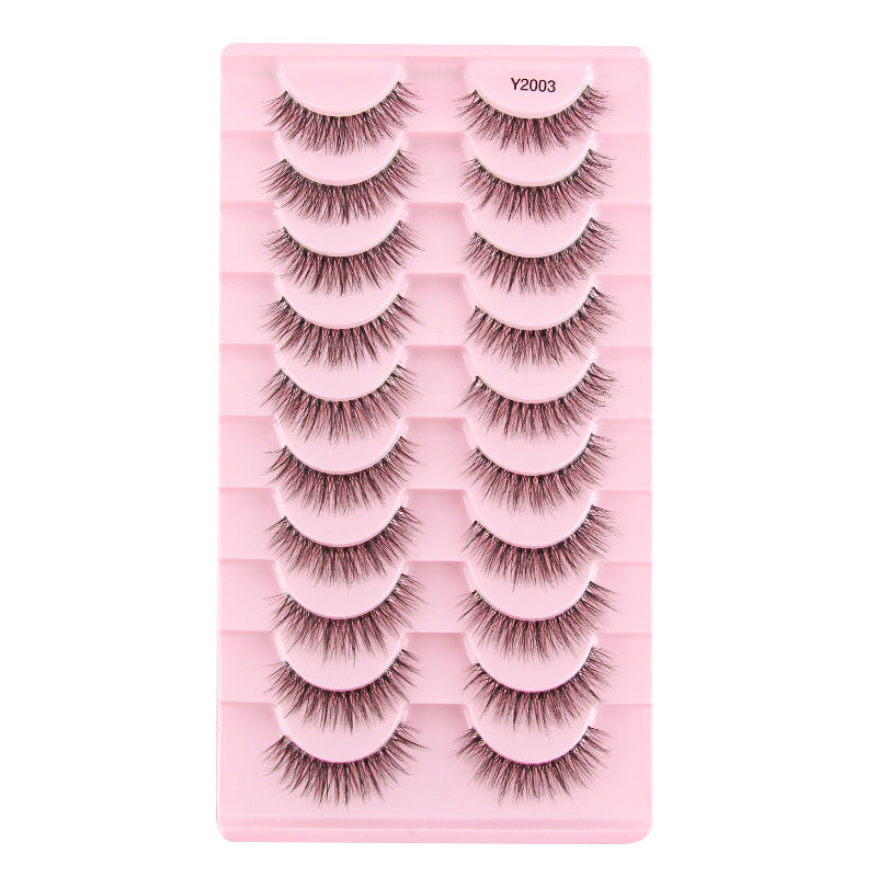 Simulation Natural Curling Pair Life Short False Lashes