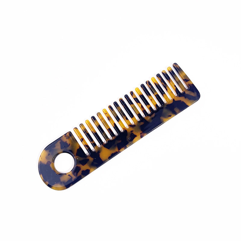 Household Flat Carved Leopard Print Floral Hair Brushes & Combs