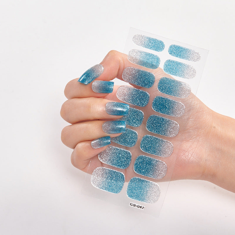 Full Solid Color Small Simple Film Nail Stickers