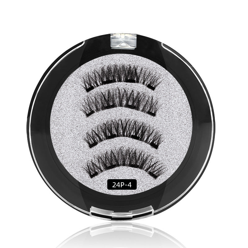 Four Magnetic Magnet Eyelashes Natural Eyelash False Lashes