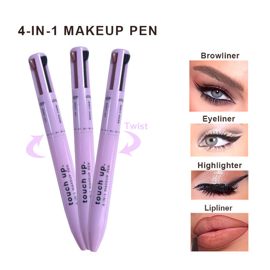 Pinceau cosmétique Stylo de beauté Accessoires de maquillage pour les yeux à quatre couleurs