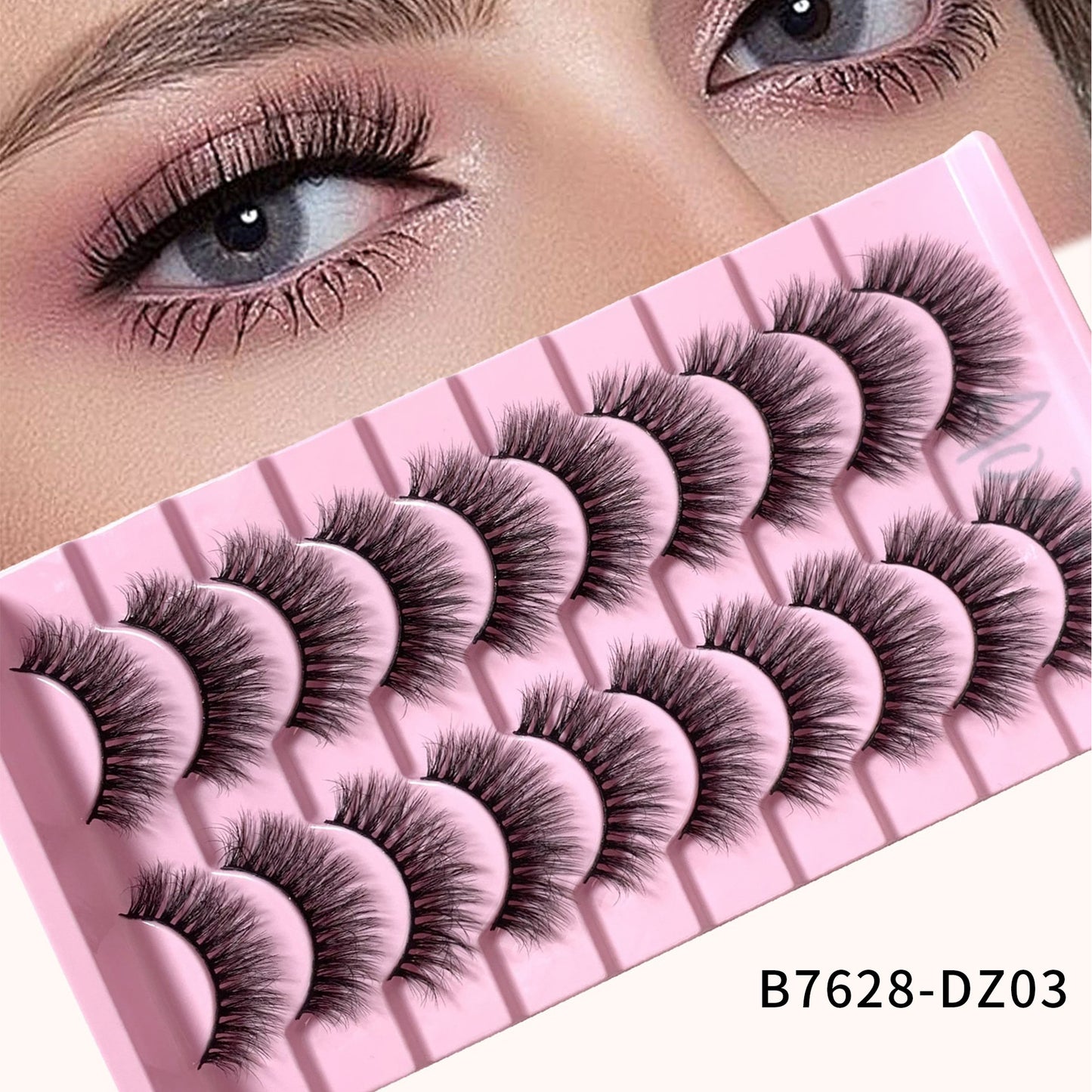 Artificial Mink Simulation One-piece Curling Exaggerated Thick False Lashes